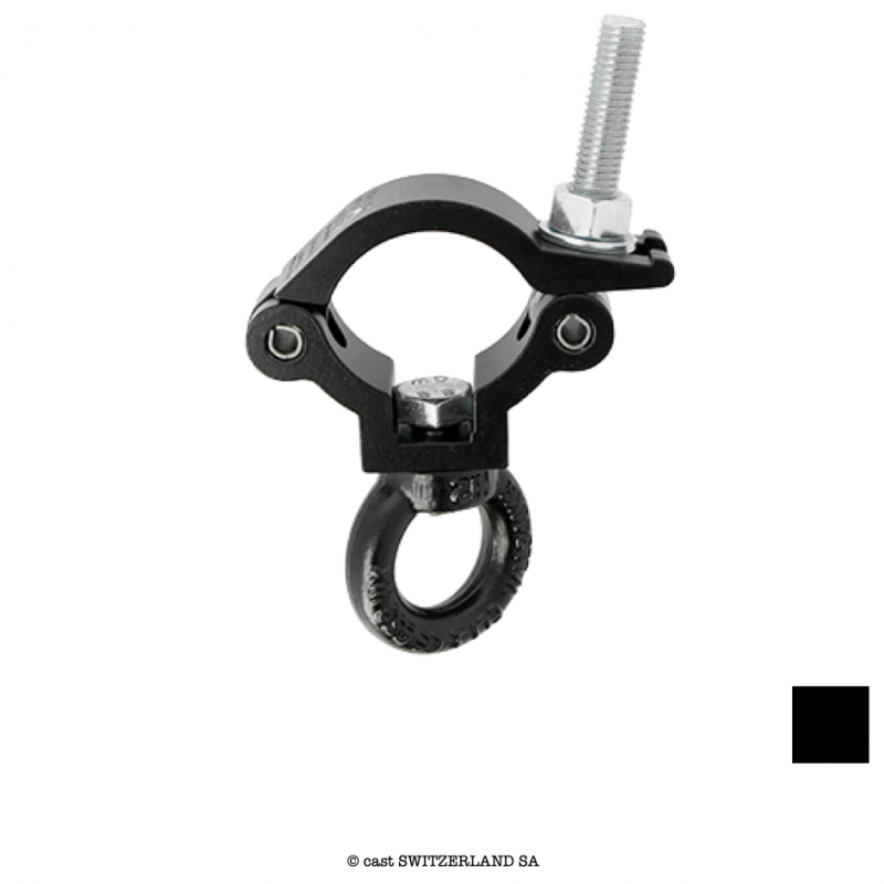 Slimline Lightweight Hanging Clamp, 300kg | noir