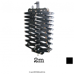 Pantograph 3-Spring 16mm Spigot, 2m, 3-15kg | schwarz