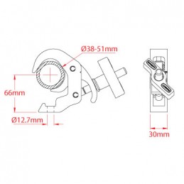 Slimline Quick Trigger Clamp, 100kg | aluminium poliert | VE 32