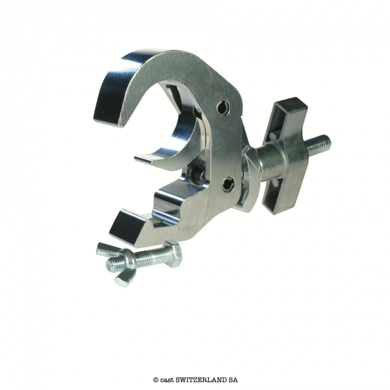 Slimline Quick Trigger Clamp mit Fixing Kit, 100kg | aluminium poliert | VE 32