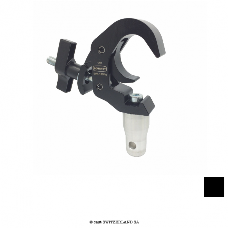 Slimline Quick Trigger Clamp mit Half Connector, 100kg | schwarz | VE 32