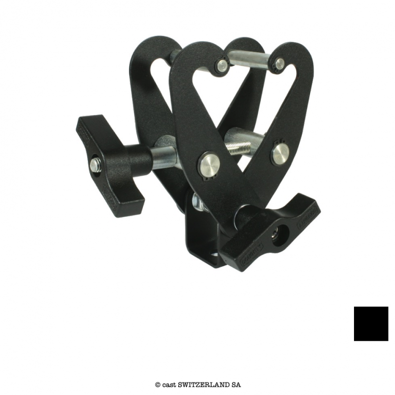 Light Duty Scissor Clamp, 100kg | ? 120 x 15mm | noir