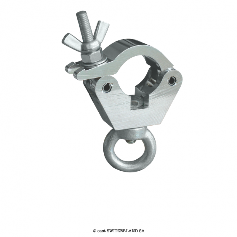 Slimline Hanging Clamp, 340kg | aluminium poliert