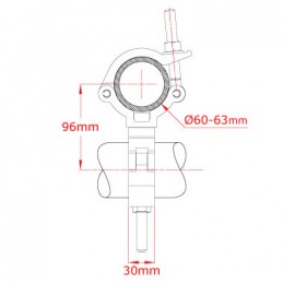 Slimline Mammoth Swivel Coupler, 300kg | aluminium poliert