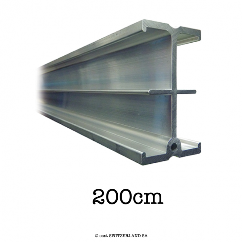 Studio Rail 80 Straight 2.0m | Aluminium roh, 200cm