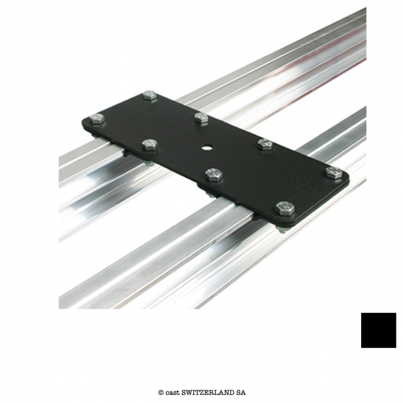 Studio Rail 80 Double Spacer Plate | noir