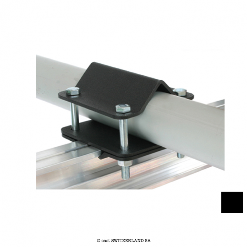 Studio Rail 80 Rail to Tube Bracket, 100kg | schwarz