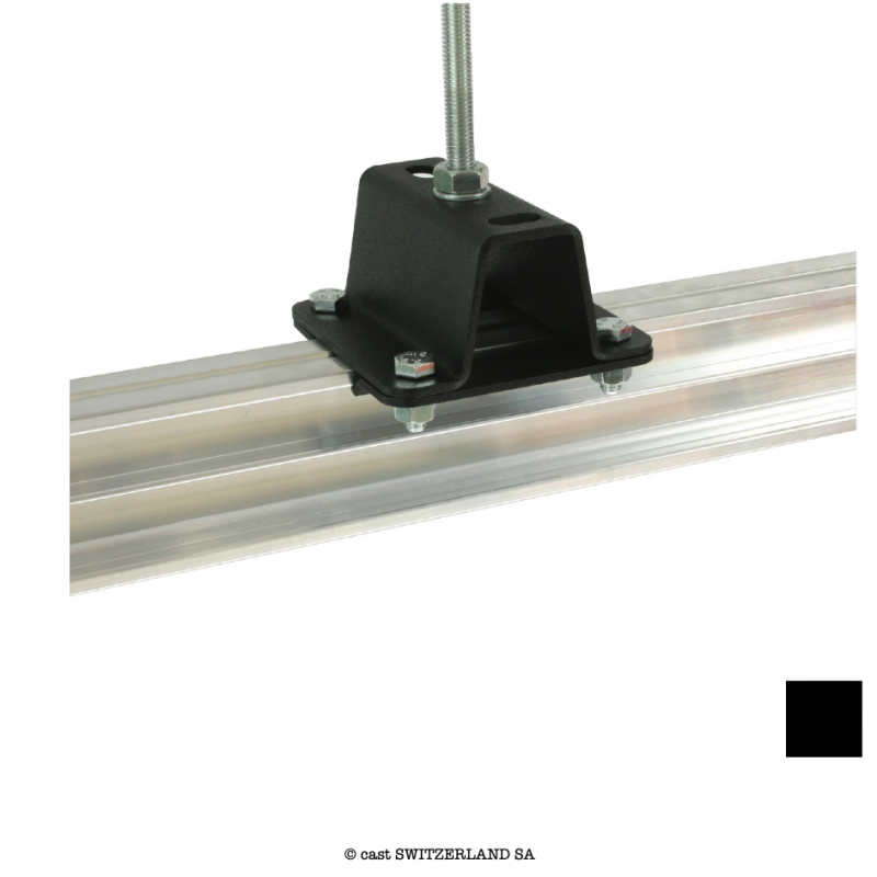 Studio Rail 60 50mm Ceiling Bracket, 100kg | schwarz