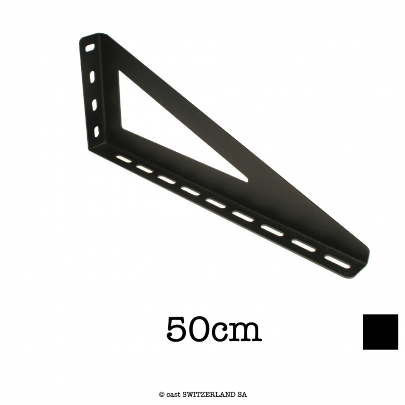 Studio Rail 60 Slotted Wall Bracket, 25kg | schwarz, 50cm