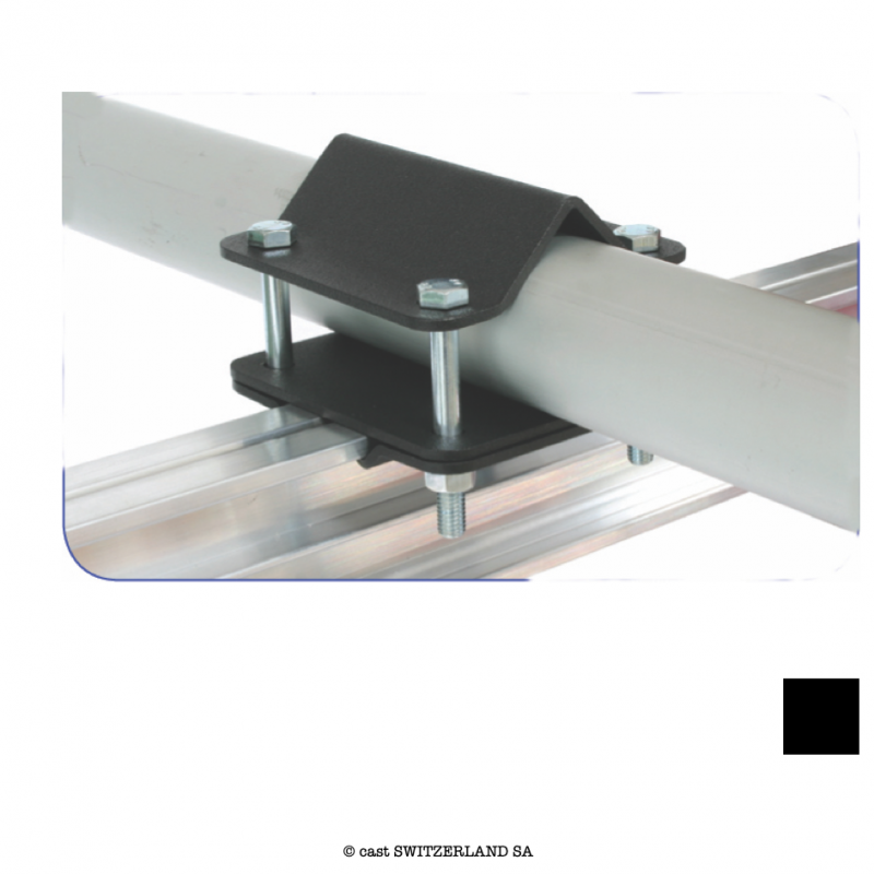 Studio Rail 60 Rail to Tube Bracket, 100kg | schwarz