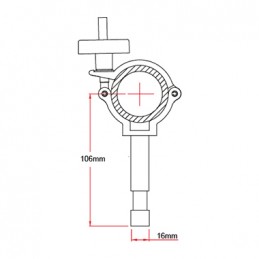 Super Lightweight Beamer Clamp, 75kg | aluminium poli