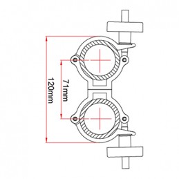 Super Lightweight Swivel Coupler, 100kg | schwarz