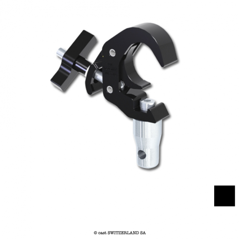 Titan Clamp avec Half Connector, 100kg | noir