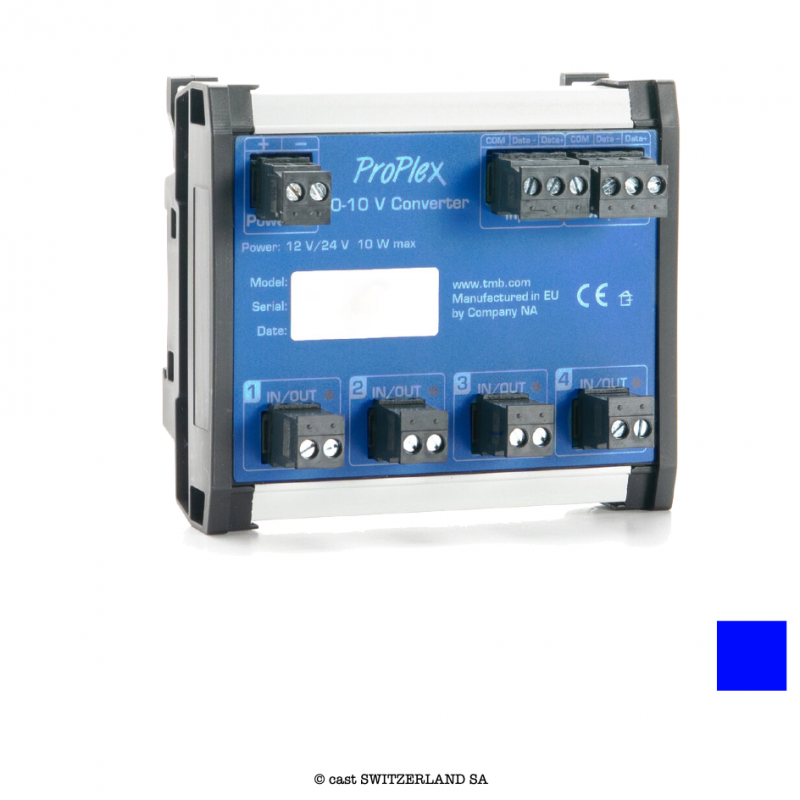 0-10V «» DMX Bidirectional Converter DIN Rail | blau