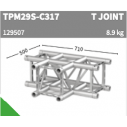 TPM29S-C317 Ecke 3-Weg T-JOINT | silber, 71cm