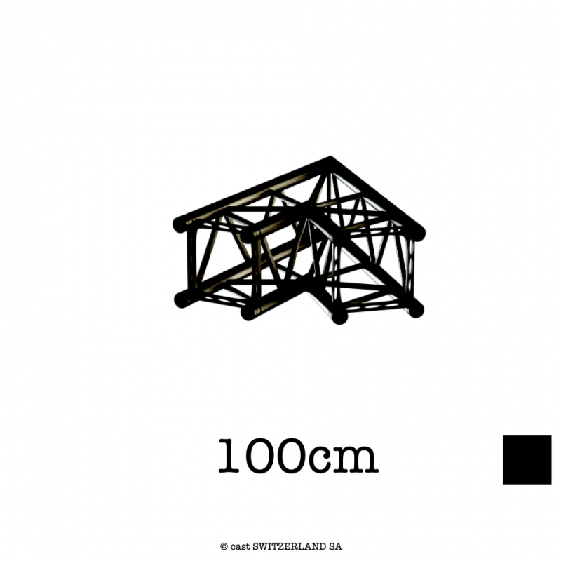 TPM29S-C201 Ecke 2-Weg 45° | schwarz, 100cm