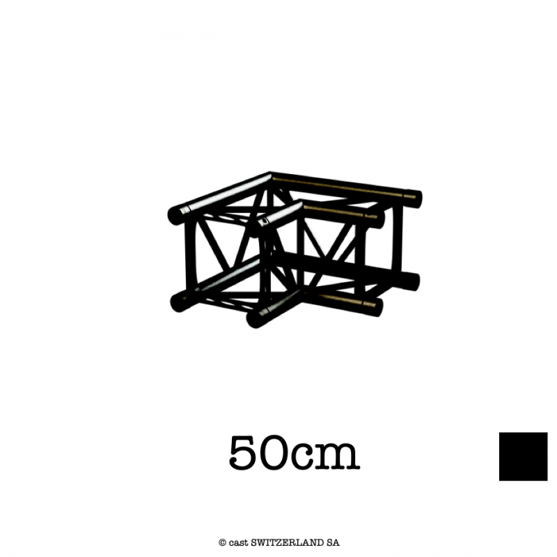 TPM29S-C203 Coin 2-voies 90° | noir, 50cm