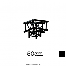 TPM29S-C312 Ecke 3-Weg 90° + Leg | schwarz, 50cm