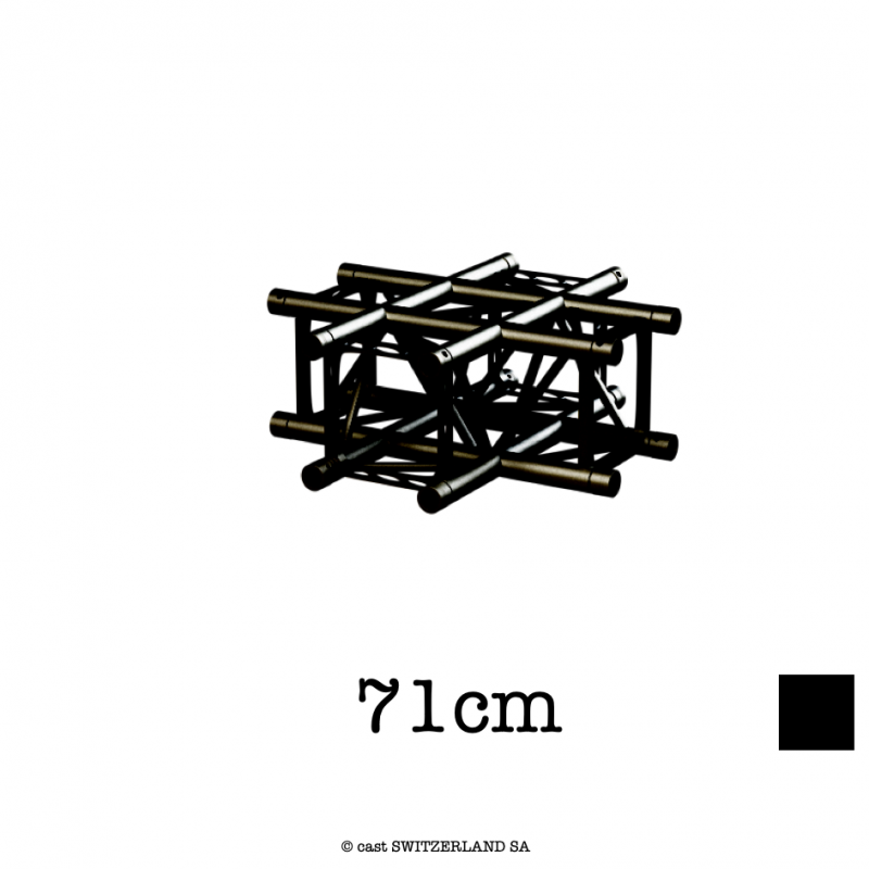 TPM29S-C416 Coin 4-voies CROSS | noir, 71cm