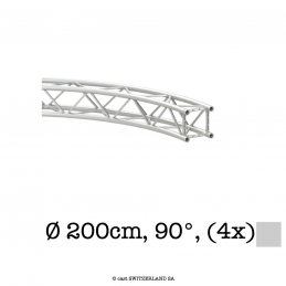 TPM29S-Circle, Ø 200cm | Segment 90° (4x) | silber