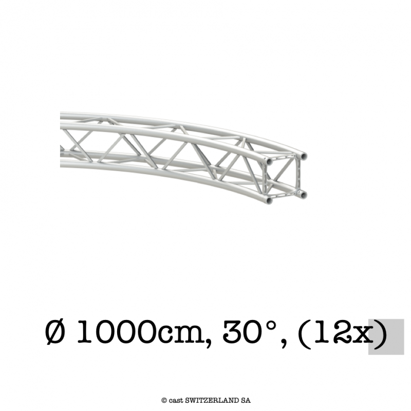 TPM29S-Circle, Ø 1000cm | Segment 30° (12x) | silber