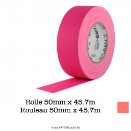 PRO-GAFF Rouleau 50mm x 45.7m | fluor. rose