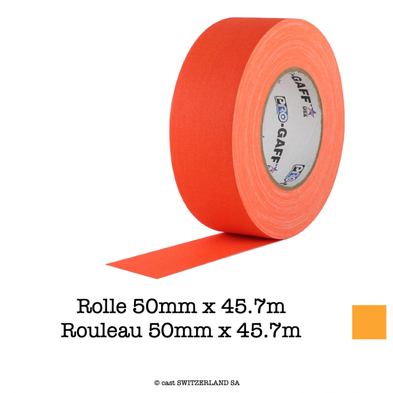 PRO-GAFF Rolle 50mm x 45.7m | fluor. orange