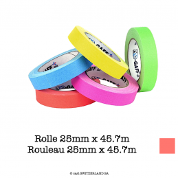 PRO-GAFF Rolle 25mm x 45.7m | fluor. pink