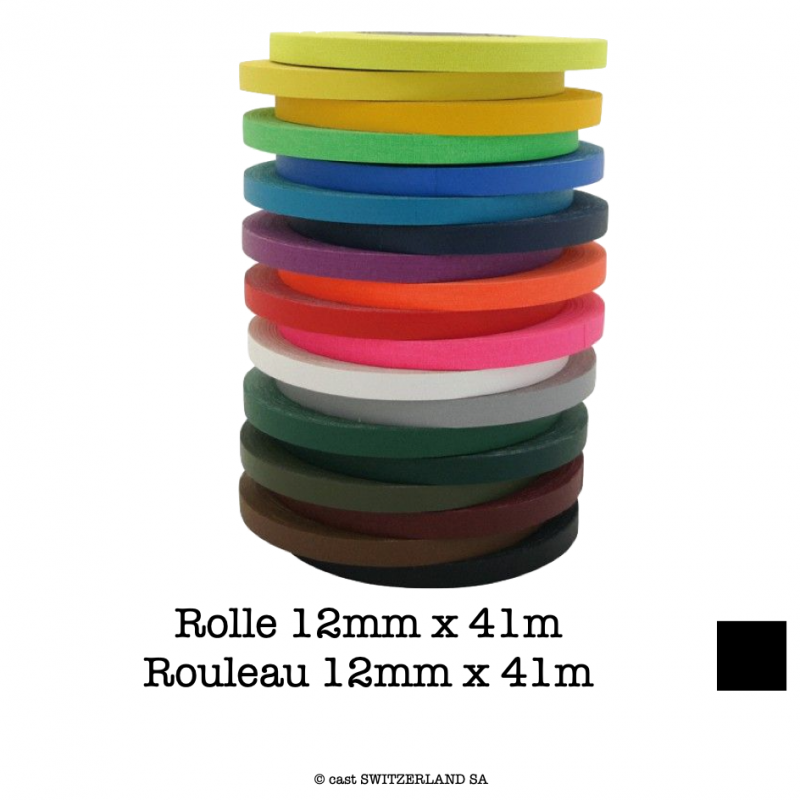 PRO-GAFF Rouleau 12mm x 41m | noir