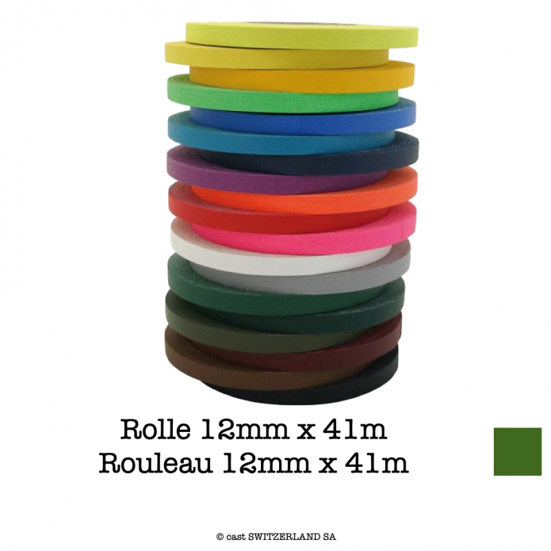 PRO-GAFF Rouleau 12mm x 41m | vert foncé