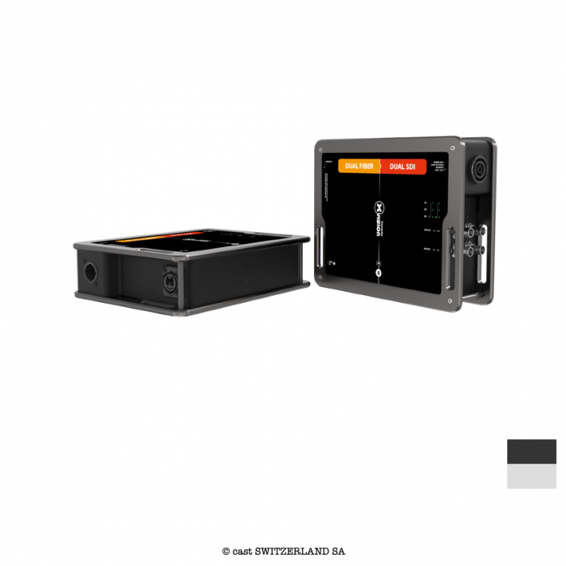 xVISION Converter DUAL FIBRE » DUAL SDI , MM, opticalCON DUO | schwarz-grau