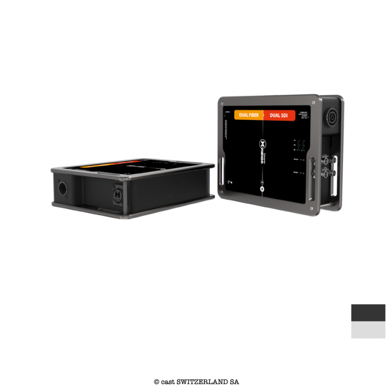 xVISION Converter DUAL FIBRE » DUAL SDI , SM, opticalCON QUAD | schwarz-grau