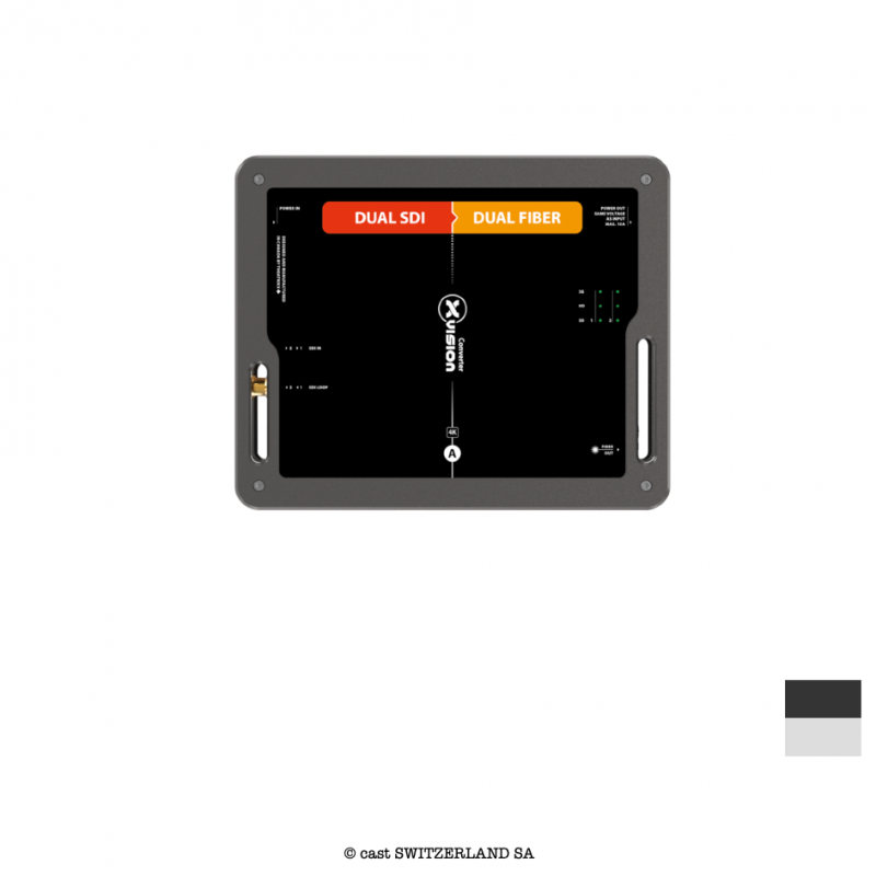 xVISION Converter DUAL 12G-SDI » DUAL FIBRE, SM, opticalCON DUO | noir-gris