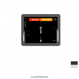 xVISION Converter DUAL 12G-SDI » DUAL FIBRE, SM, opticalCON QUAD | schwarz-grau