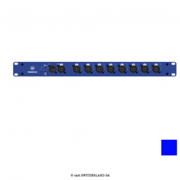 19 Zoll SPLITTER DMX & RDM 1 » 8 | XLR3 | blau