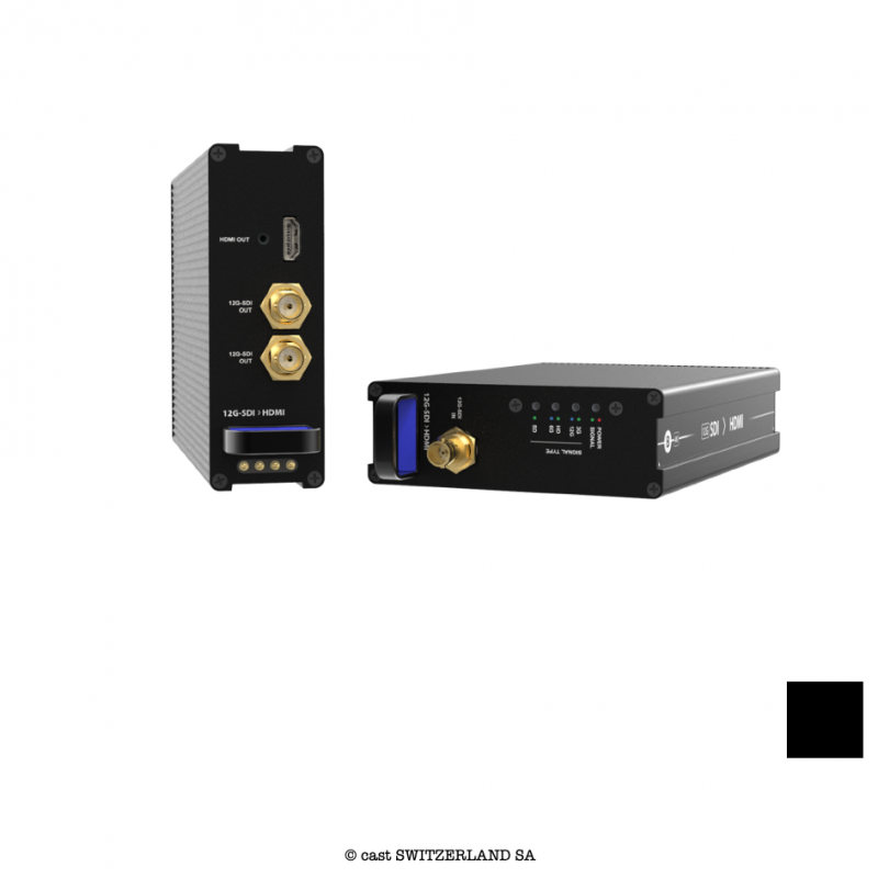 Reversible 12G-SDI » HDMI 2.0 | schwarz