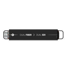 Reversible DUAL FIBER MM, ST » DUAL 3G-SDI | noir