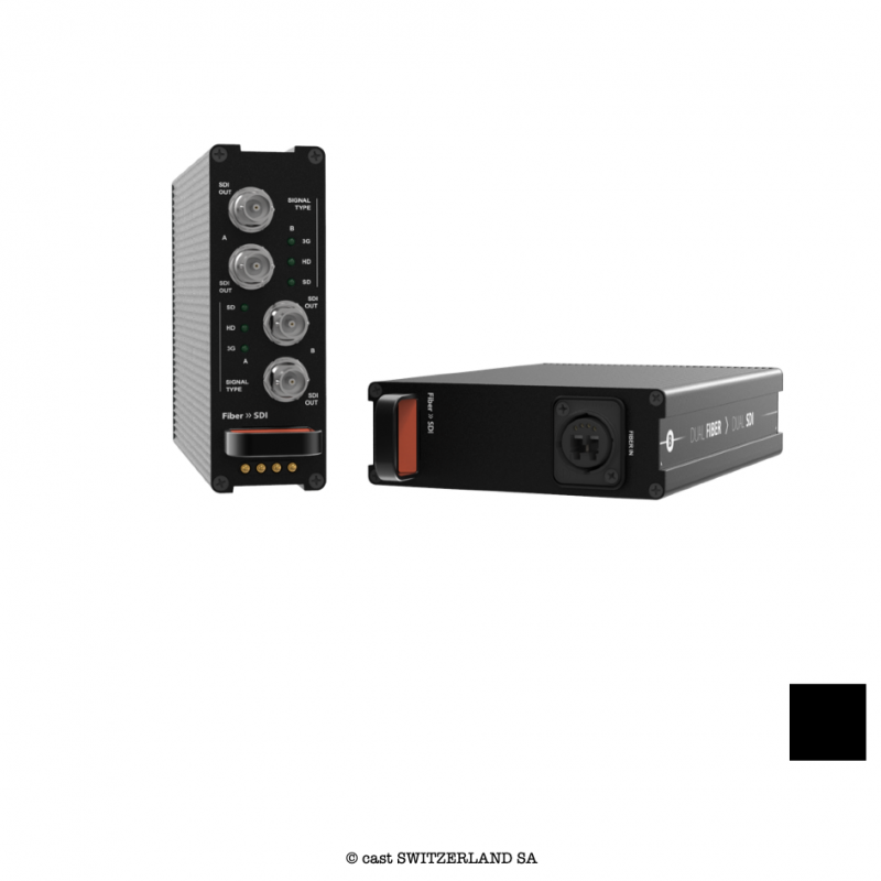 Reversible DUAL FIBER SM, ST » DUAL 3G-SDI | noir