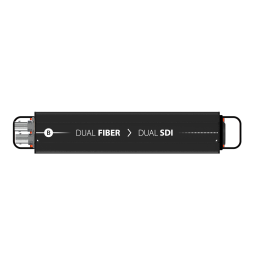 Reversible DUAL FIBER SM, ST » DUAL 3G-SDI | noir