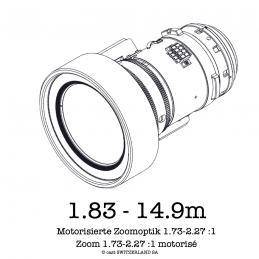 Zoom-Linse 1.73-2.27 :1 für E-Vision, 1.83 - 14.9m