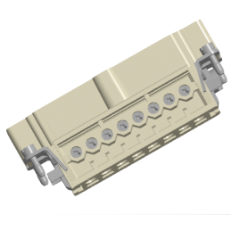 Han 16E-STI-S KONTAKTEINSATZ MALE mit Schraubanschluss PE+18x0.75-2.5 | grau