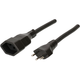 Kabel T12 » T13 | H07RN-F 3G1.5, 3m | schwarz