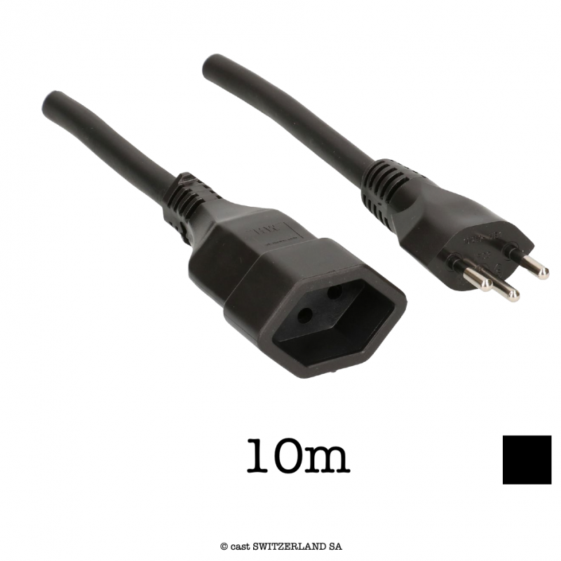 Kabel T12 » T13 | H07RN-F 3G1.5, 10m | schwarz