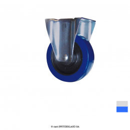 BlueWheel-Set ROULEAU FIXE non freinées 100-35, 160kg | argent bleu