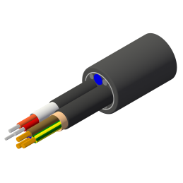 CÂBLE HYBRIDE TRUE1, XLR3 | Datasafe Ultra Hybrid 3G1.5, 1m | noir