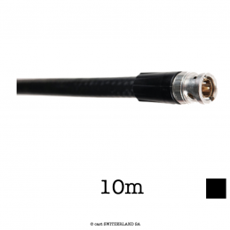 Câble RG6 75 Ohm 3G-SDI, 10m | noir