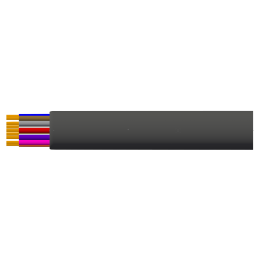 Superflex SOCAPEX, Lötkontakt 18G2.5, 1m | schwarz