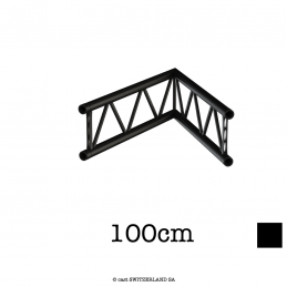TPM29L-C201U Ladder Ecke UP 2-Weg 45° | schwarz gloss, 100cm