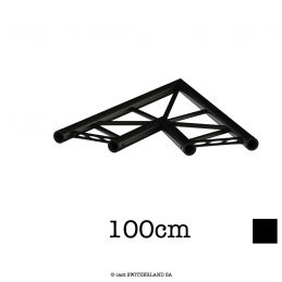 TPM29L-C201F Ladder Coin FLAT 2-voies 45° | noir gloss, 100cm
