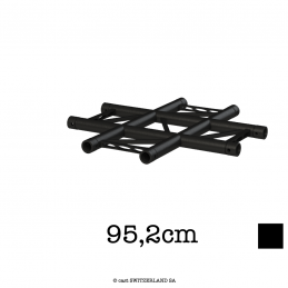 TPM29L-C416F Ladder Croix FLAT 3-voies | noir gloss, 95,2cm